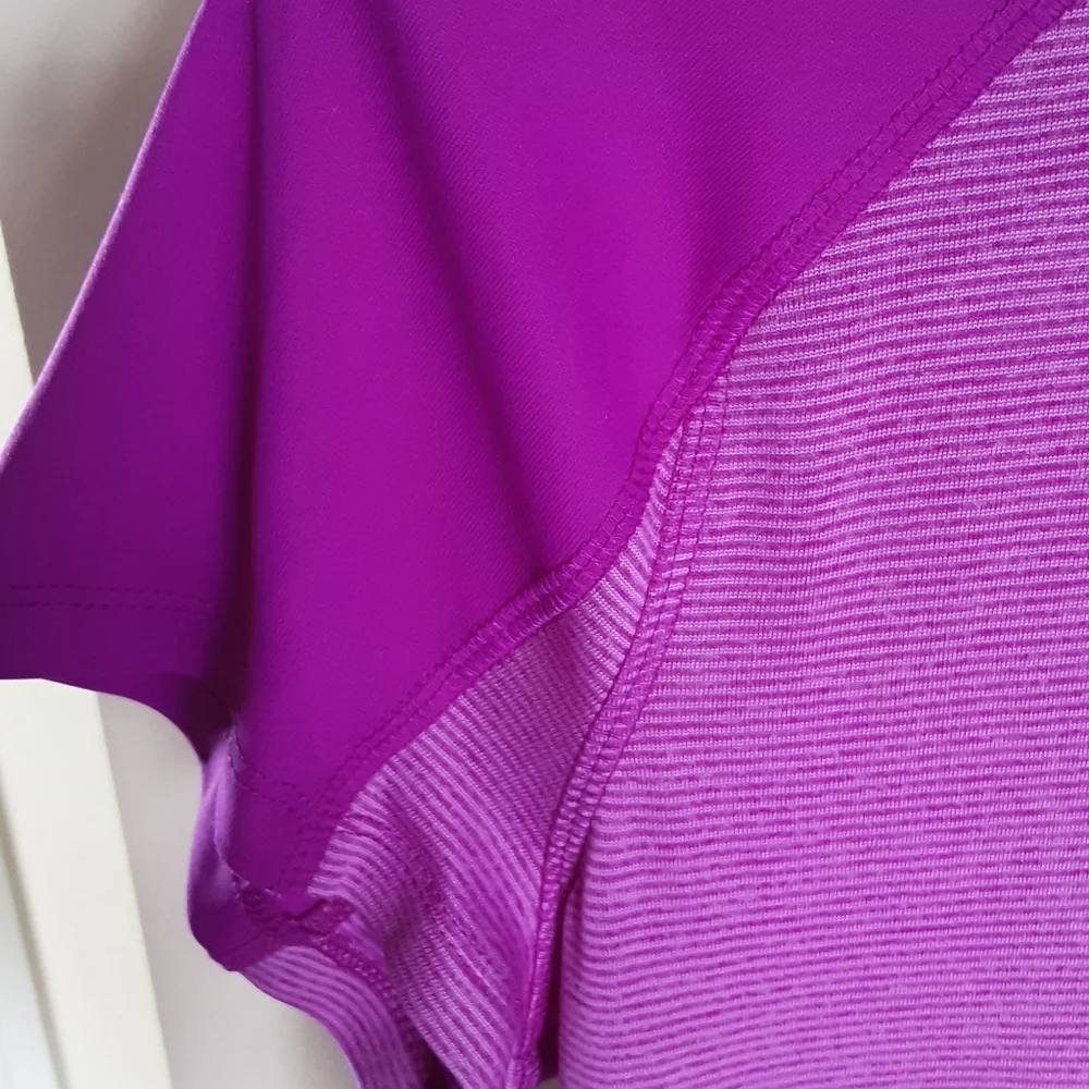 Danskin Now, Fuschia workout top, dri-more, Sz L/G - Picture 5 of 7